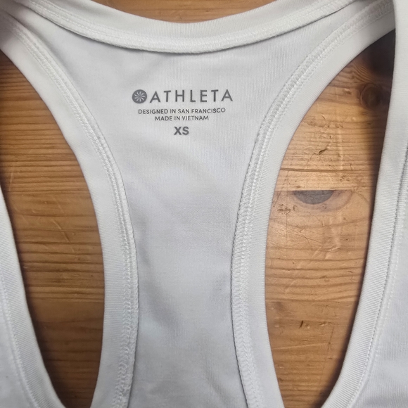 Athleta White Racerback Tank - Picture 3 of 4